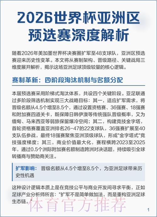 2026世界杯预赛直播解析 2026世界杯预赛直播解析